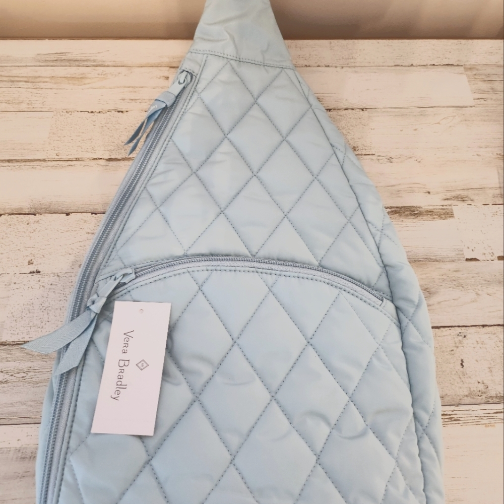Vera Bradley crossbody bag baby blue, worn a couple of times, new condition